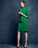Thumbnail for your product : Albert Nipon Structured Stretch Crepe Sheath Dress w/ Jacket, New Emerald
