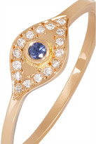 Thumbnail for your product : Ileana Makri Evil Eye 18-karat rose gold, diamond and sapphire ring