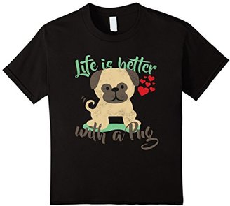 Women's Lifes Better With A Pug Tshirt XL
