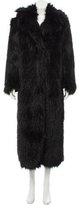 Thumbnail for your product : Dries Van Noten Notch-Collar Faux Fur Coat