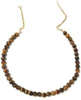 Thumbnail for your product : Charlene K 14K Gold Plated Sterling Silver Tiger Eye Beaded Choker