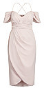 Thumbnail for your product : City Chic Entwine Maxi Dress - soft blush