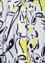 Thumbnail for your product : Paul Smith Women's White 'Ink Lucky' Print Cotton Shirt Dress