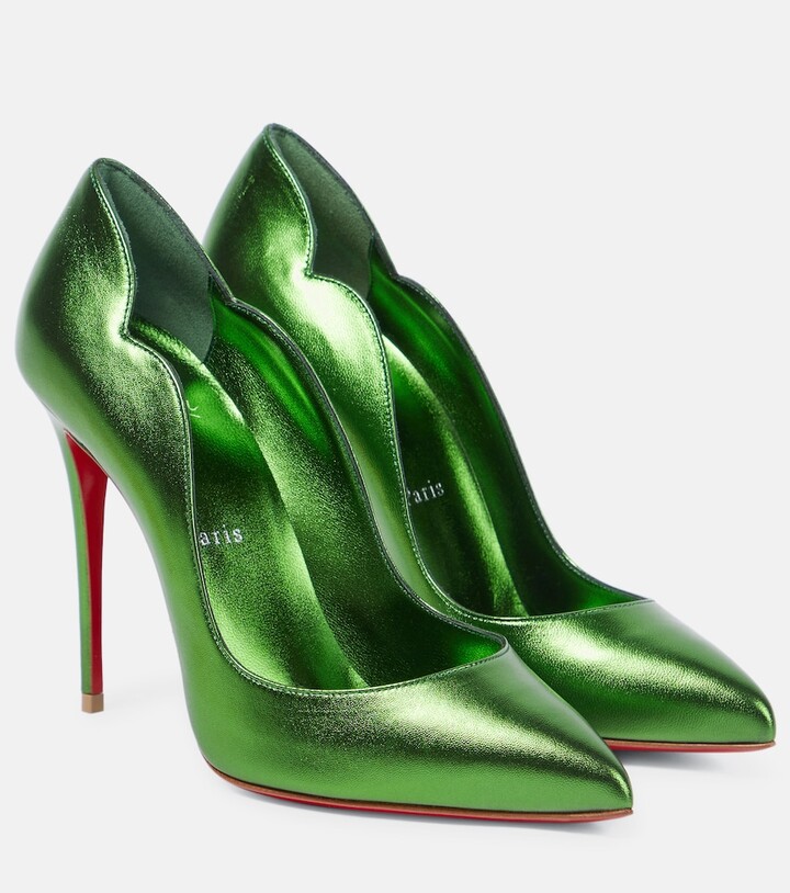 green red bottom heels