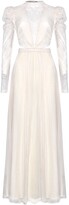 Thumbnail for your product : True Decadence Elegant Cream Cut Out Lace Maxi Dress