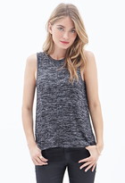 Thumbnail for your product : Forever 21 Contemporary Marled Tulip-Back Tank