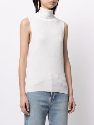 L'Agence Roll-Neck Sleeveless Top