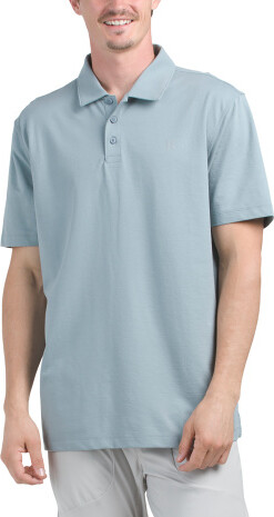 TJMAXX Aim Pique Polo For Men, Cotton/Polyester