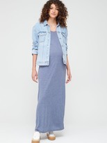 Thumbnail for your product : Mama Licious Maternity Nella Jersey Maxi Dress - Blue