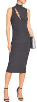 Thumbnail for your product : Cushnie Alsia Ring-embellished Cutout Ribbed-knit Midi Dress