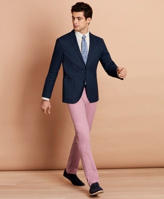 Brooks Brothers Garment-Dyed Cotton-Linen Stretch Chinos