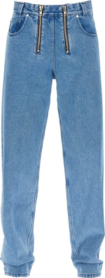 XXL Zipper Straight-Cut Jeans - Men - OBSOLETES DO NOT TOUCH