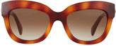 Thumbnail for your product : Valentino Rockstud-Temple Cat-Eye Sunglasses, Blonde Havana