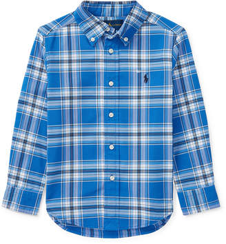 Ralph Lauren Childrenswear Oxford Performance Button-Down Shirt, Size 2-4
