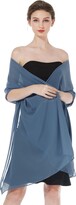 Thumbnail for your product : BEAUTELICATE Chiffon Shawl and Wraps Lightweight Scarfs Stole Silk Feeling Sheer Cover Up For Women Summer Wedding Bridesmaids Evening(Widen - Pale Pink)