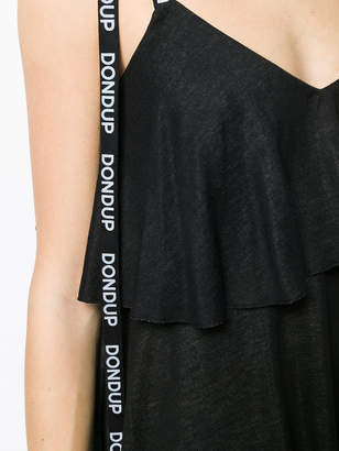 Dondup layered logo strap dress