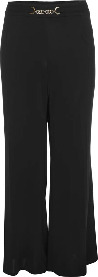 ELENA MIRO` Jersey Embellished Trousers