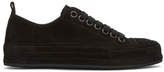 Thumbnail for your product : Ann Demeulemeester Black Suede Sneakers