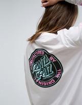 Thumbnail for your product : Santa Cruz Long Sleeve Skate T-Shirt With Back Logo And Sleeve Print