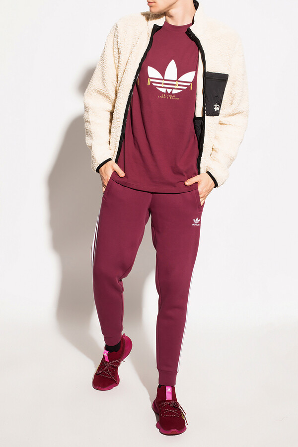 burgundy adidas sweatshirt