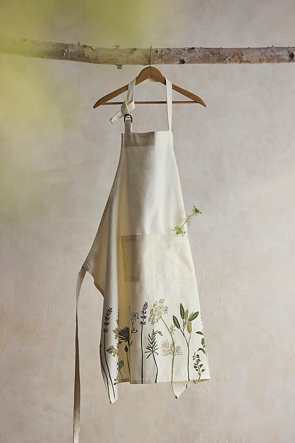 Garden Herbs Cotton Apron at Terrain