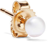 Thumbnail for your product : Mizuki 14-karat Gold Pearl Earring
