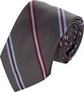 Thumbnail for your product : Barneys New York Stripe Neck Tie-Grey