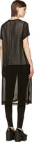 Thumbnail for your product : Comme des Garcons Back Knit Panel Sheer Top