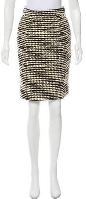 Saint Laurent Bouclé Wool Skirt