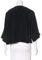 Thumbnail for your product : Fendi Bow-Accented Silk Blouse