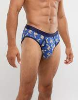 Thumbnail for your product : ASOS Briefs With Llama Print