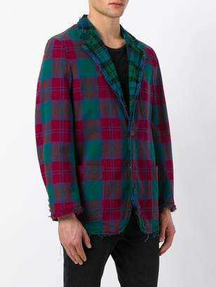 Comme des Garcons Pre-Owned tartan single breasted blazer