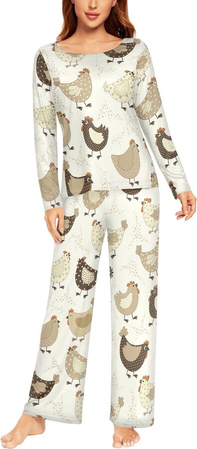 Yuson Girl Womens Pyjamas 2 Piece Warm Fleece Pjs Set Winter Fluffy Pyjamas Set Ladies Fuzzy Loungewear Sets Plush Long Sleeve Top And Thermal Bottoms Pjs Sleepwear With Pocket, Champagne, XXL - View #4