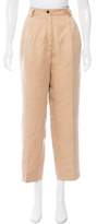 Thumbnail for your product : Trussardi Linen-Blend High-Rise Pants w/ Tags