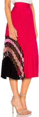 Milly Pleat Maxi Skirt