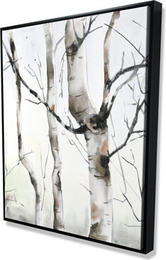 Begin Edition International Inc. Three Birches Trees - Minimalist Landscapes Framed Canvas Decor