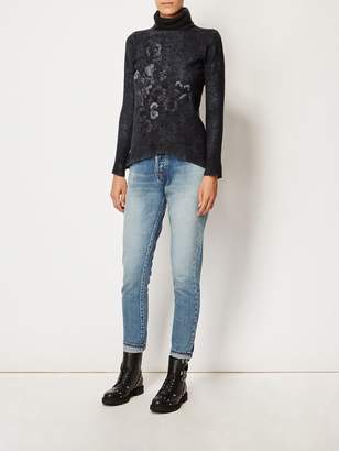 Avant Toi embroidered turtle neck sweater