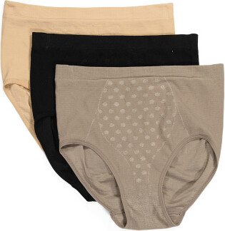 BELLAVEZA High-Waist Shaping-Slips 3er-Pack - Baumwoll-Komfort Für Plus Size Damen