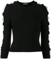 Thumbnail for your product : Alexander McQueen ribbed cut-out sleeve jumper