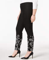 Thumbnail for your product : Alfani Plus Size Printed-Cuff Pants, Created for Macy's