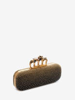 Thumbnail for your product : Alexander McQueen Studded four-ring clutch