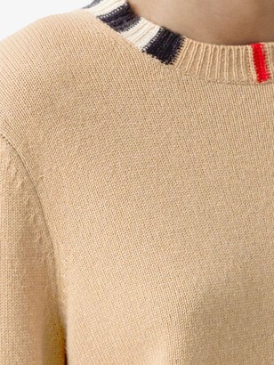 Burberry Icon stripe trim jumper
