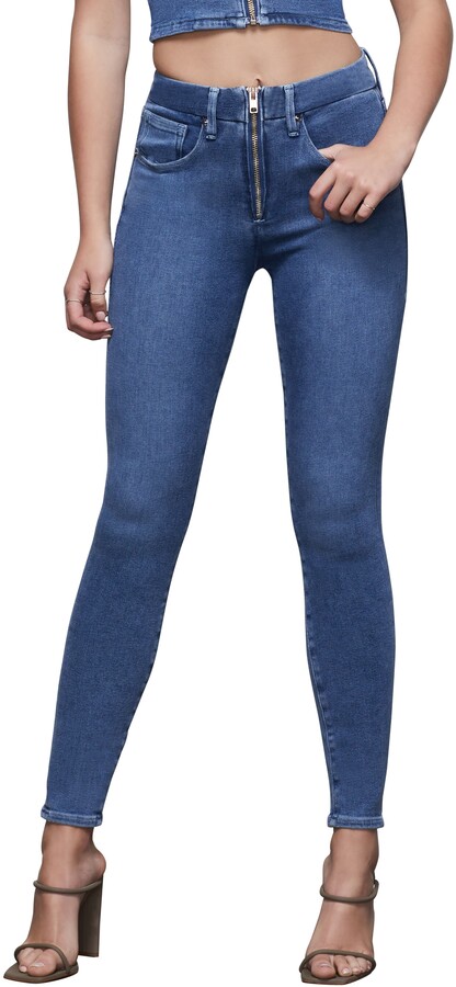 Good American Good Legs Zipper Front Skinny Jeans - ShopStyle