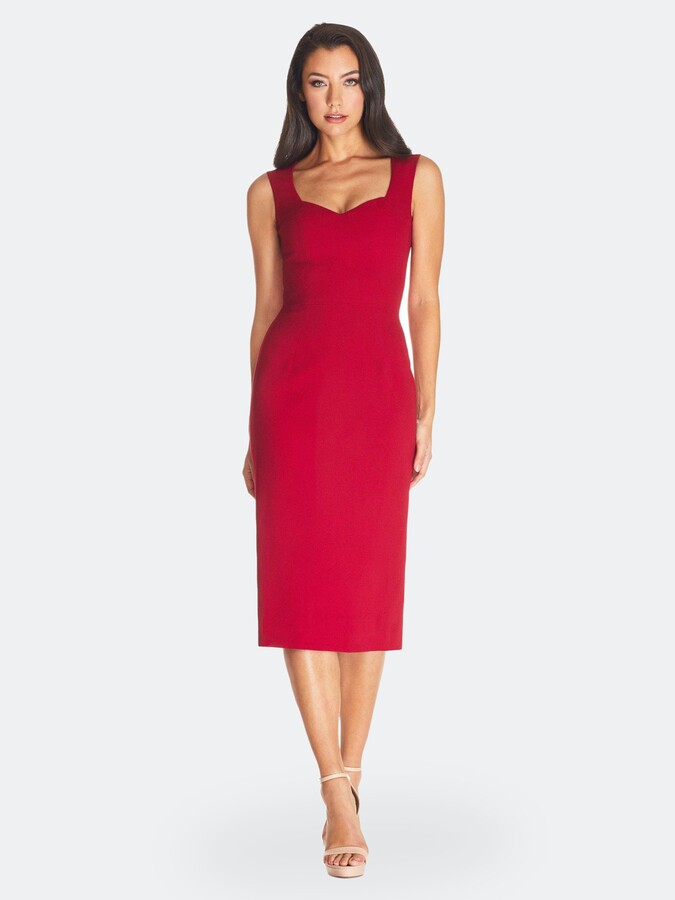 Red Knee Length Dress | Shop the world's largest collection of 