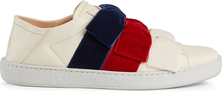Ace sneaker with velvet bows