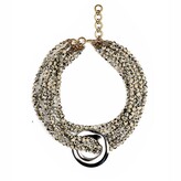 Thumbnail for your product : Michelle Ross Michelle Ilona 'Pebble' Necklace Dalmatian Jasper & Silver