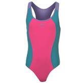 Thumbnail for your product : Slazenger Kids Racer Back Swimming Suit Junior Girls Swimwear Swim Swimsuit