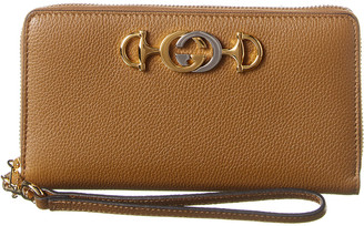 Gucci Zumi Leather Zip Around Wallet - ShopStyle Clothes and Shoes