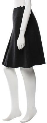 Prada Pleated Knee-Length Skirt