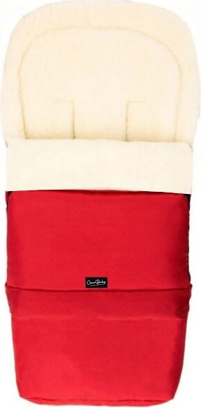 Cover Baby LLC Cover Baby 0-3 Years Scandinavian Organic Wool Adjustable Footmuff in Red